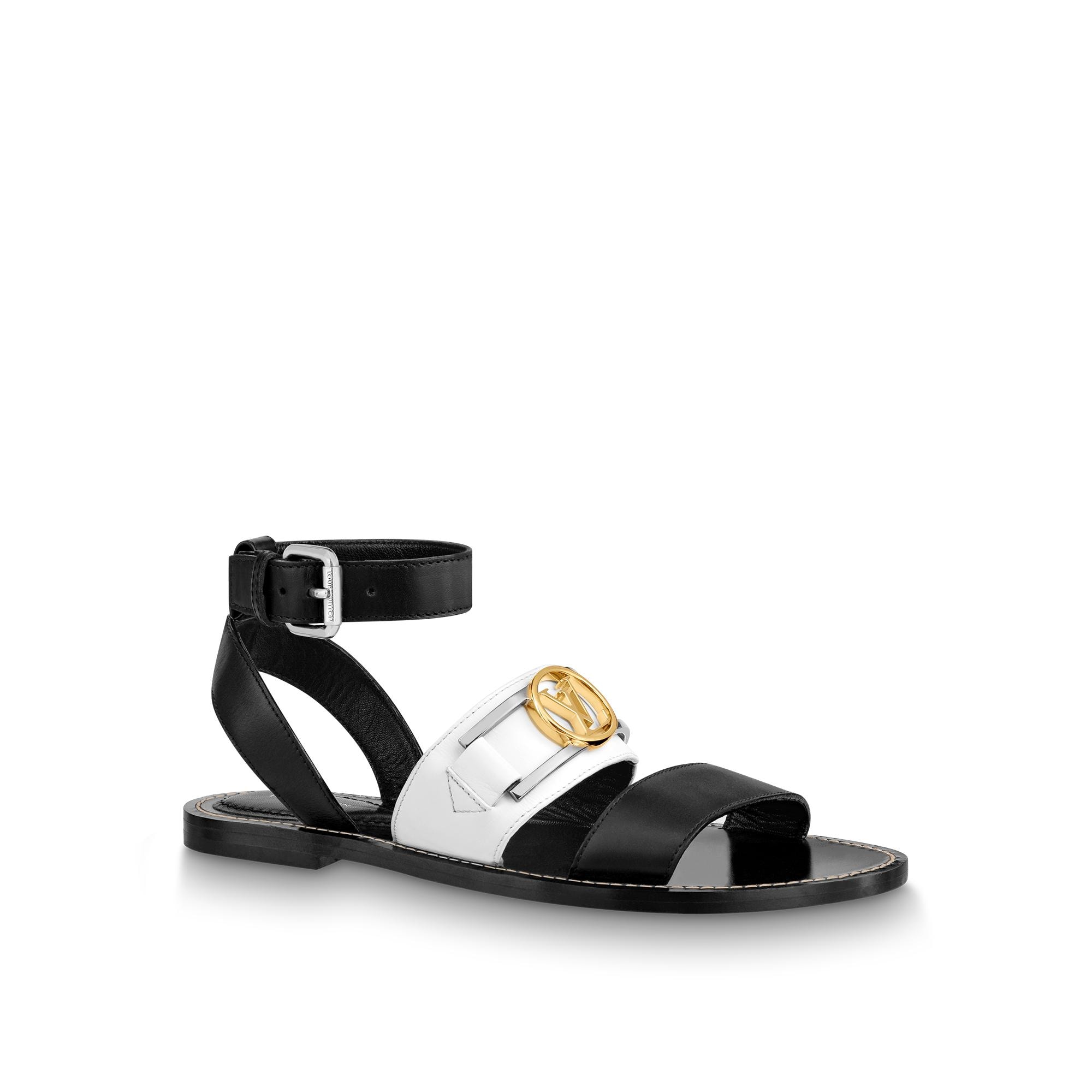 Lv flat sale sandals